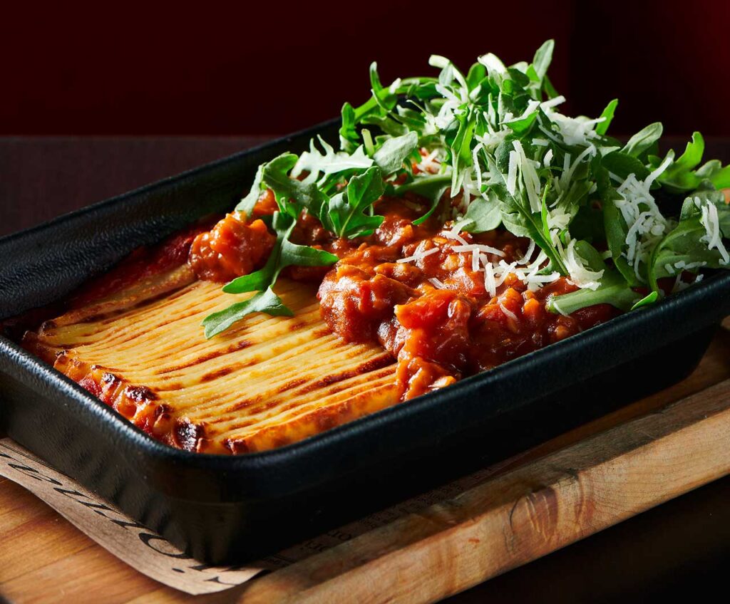 lasagne tomates rôties menu a la carte pacini