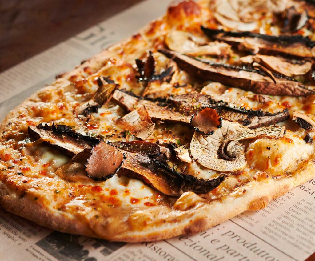 pizza champignons truffes menu a la carte pacini